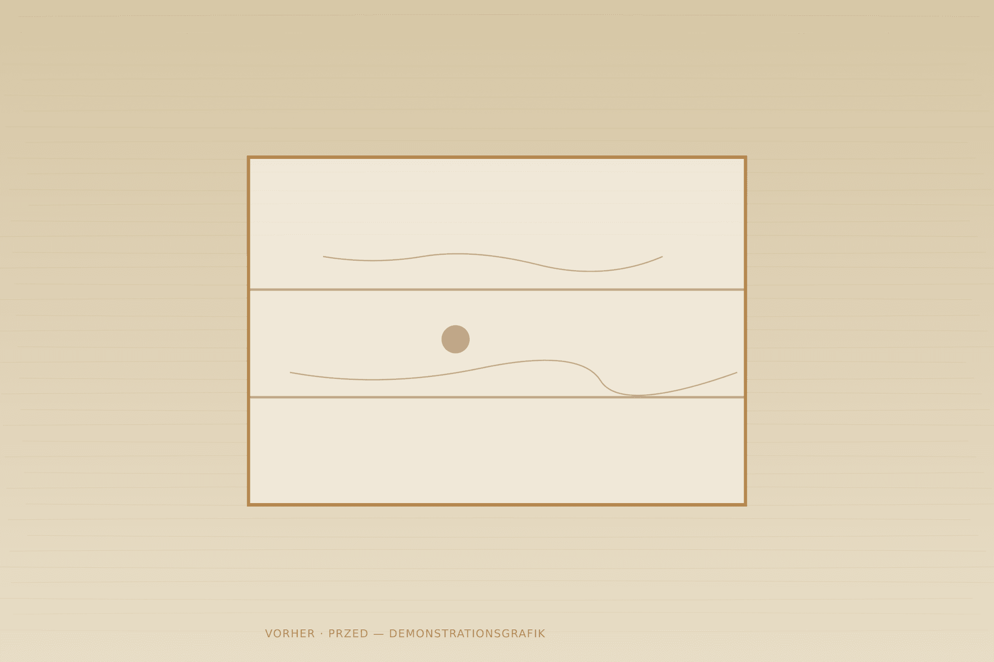 Vor der Restaurierung — Demonstrationsgrafik