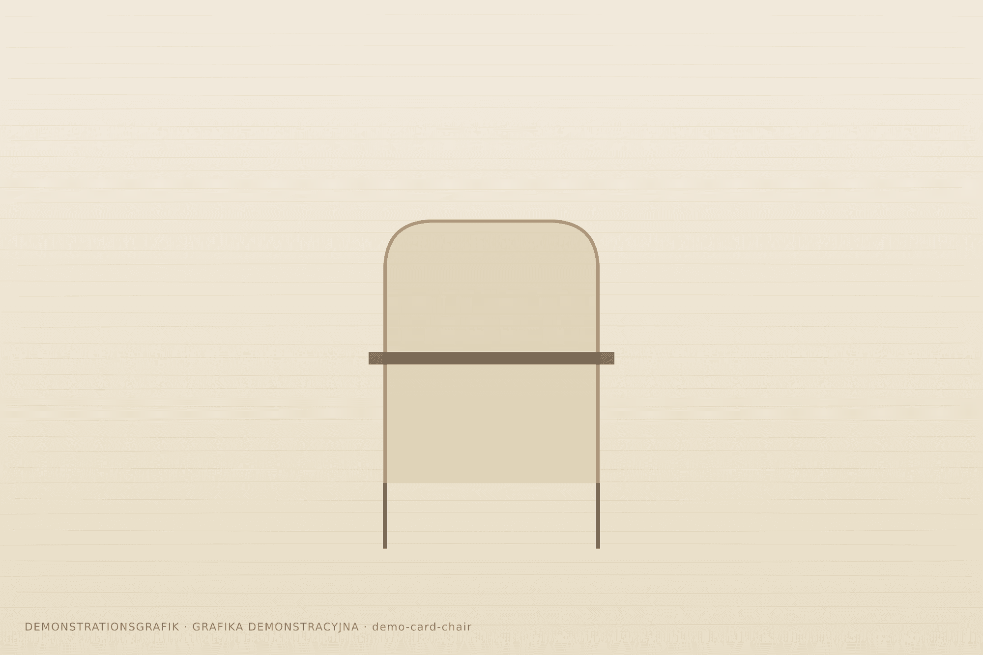 Krzesło — Demonstrationsgrafik