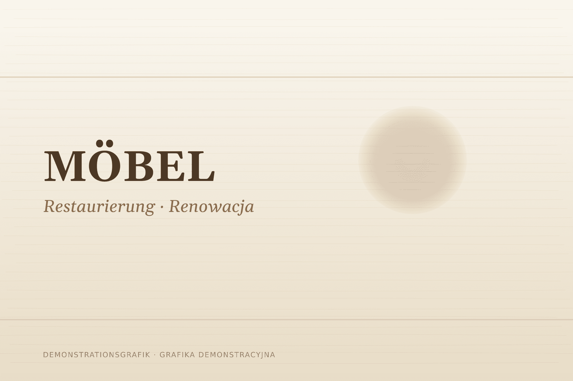 MÖBEL Restaurierung — Demonstrationsgrafik